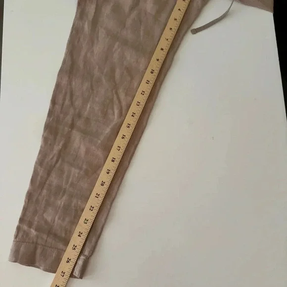 Enzo Costa Easy Pants French Linen Lightweight Summer Women’s size 3 Medium